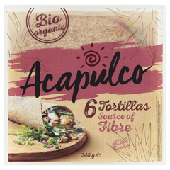 Acapulco bio lágy tortilla búzakorpával 240 g