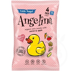 Angelina bio kukoricás snack 4x15g 60 g