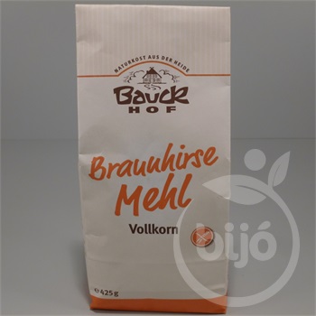 Bauck Hof bio gluténmentes barna kölesliszt teljes kiőrlésű 425 g