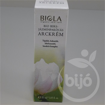 Biola bio birs-jázminpakócás arckrém 30 ml