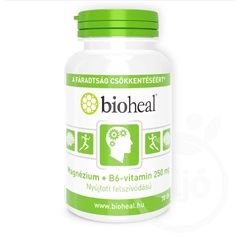 Bioheal magnézium+b6-vitamin 250mg szerves nyújtott felszívódású 70 db