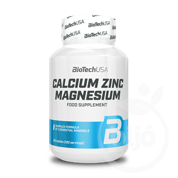 Biotech calcium-zinc-magnesium tabletta 100 db