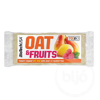 Biotech oat&fruits zabszelet joghurtos körte-málna 70 g