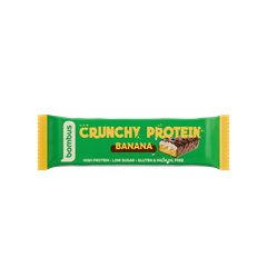 Bombus crunchy proteinszelet tejcsokoládéval banán ízzel és édesítőszerrel 50 g