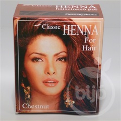 Classic Henna hajszínező por gesztenyebarna 100 g