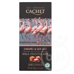 Cachet bio táblás tejcsokoládé sós karamellás 100 g