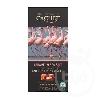 Cachet bio táblás tejcsokoládé sós karamellás 100 g