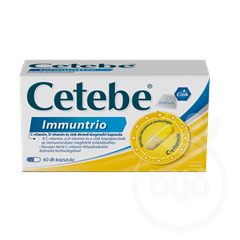 Cetebe Immuntrio c vitamin+d-vitamin+cink kapszula 60 db