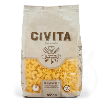 Civita kukorica száraztészta szarvacska 450 g