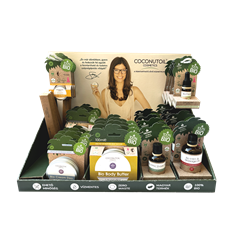 Coconutoil cosmetics display 1 db