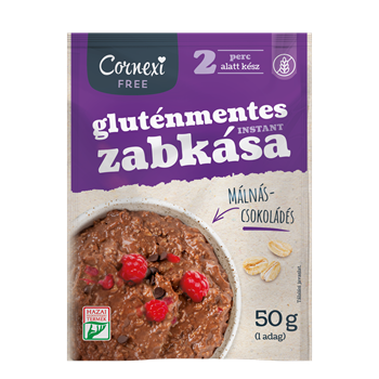 Cornexi gluténmentes málnás-csokoládés zabkása 50 g