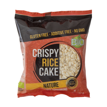 Crispy Rice Cake bio puffasztott rizskorong natúr 32 g