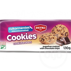 Detki cookies cukorm.keksz csokoládé darabokkal 130 g