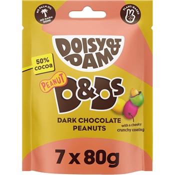 Doisy & Dam Étcsokoládéval bevont mogyorós drazsé 30g