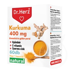 Dr.herz kurkuma+gyömbér+c-vitamin+szerves cink 60 db kapszula