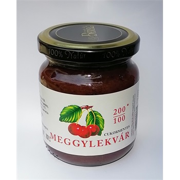 Eredeti szatmári cukormentes meggylekvár 240 g