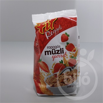 Fit reggeli ropogós müzli eper 200 g