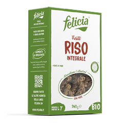 Felicia bio gluténmentes barnarizs fussili tészta 250 g