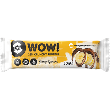 Forpro wow 25% crunchy protein szelet crazy banana 50 g