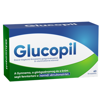 Glucopil étrend-kiegészítő gyógynövényekkel, b-vitaminokkal és krómmal filmtabletta 60 db