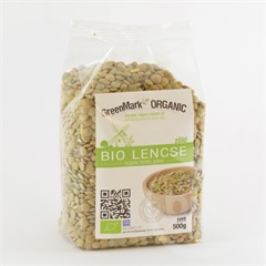 Greenmark bio lencse zöld 500 g