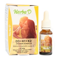 Herba-D d3+k1+k2 vitamin 20 ml