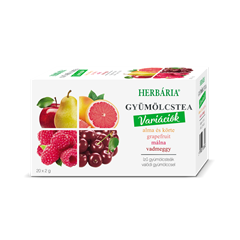 Herbária gyümölcstea mix 1 alma-körte, grapefruit, málna, vadmeggy variáció 20x2 g 40 g