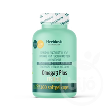 Herbiovit omega-3 plus halolaj lágykapszula 100 db