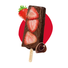 House of pops chocolate strawberry 100%-os kakaóval készült fagylalt 123 ml