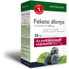 Interherb napi1 fekete áfonya extraktum 250mg 30 db