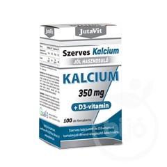 Jutavit szerves kalcium 350mg+d3 vitamin tabletta 100 db