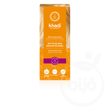 Khadi bio hajfesték por középszőke 100% 100 g