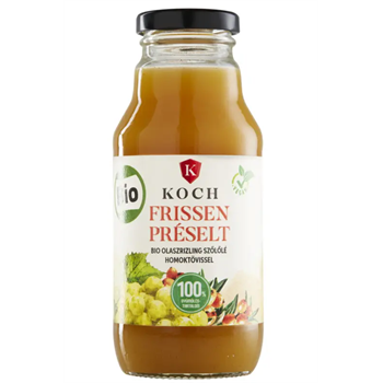 Koch bio frissen préselt olaszrizling szőlőlé homoktövissel 330 ml