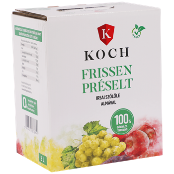 Koch frissen préselt irsai szőlőlé almával 3000 ml