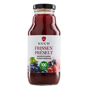 Koch frissen préselt kékszőlőlé almával és erdei gyümölccsel 330 ml