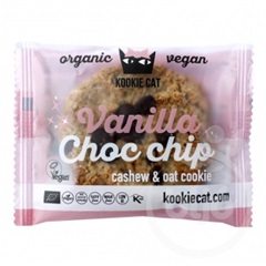 Kookie Cat bio vegán kesudiós zabkeksz vanília-csoki 50 g