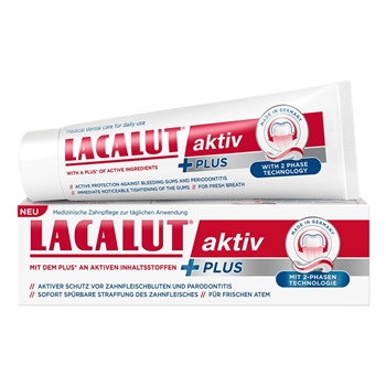 Lacalut aktiv fogkrém plus 75 ml