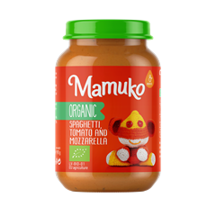 MAMUKO BIO SPAGHETTI, PARADICSOM ÉS MOZZARELLA babáknak 8 hónapos kortól 190 g