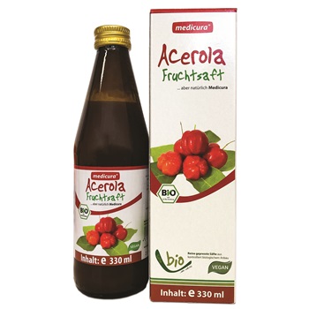 Medicura bio gyümölcslé 100% acerola 330 ml