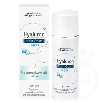 Medipharma hyaluron légere éjszakai arckrém 50 ml