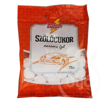 Microse szőlőcukor tabletta narancs 75 g