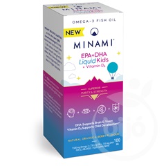 Morepa Minami epa+dha liquid kids+vitamin d3 étrendkiegészítő 100 ml