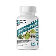 Natur Tanya vegán 100% spirulina tabletta 120 db