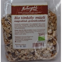 Naturgold bio tönköly müzli magvakkal, gyümölcsökkel 500 g