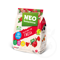 Neo Botanica stevia zselécukorka cukormentes, gluténmentes eper ízű 72 g