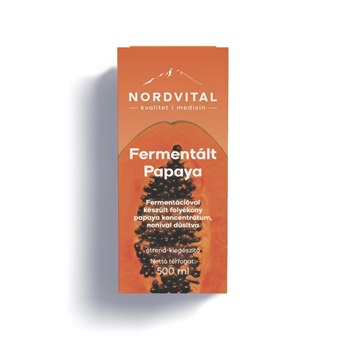 Nordvital fermentált papaya koncentrátum+noni 500 ml