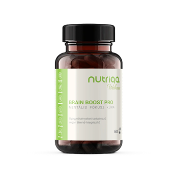 Nutriqa brain boost pro mentális fókusz kúra vegán kapszula 60 db