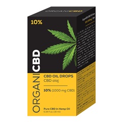 OrganiCBD cbd olaj 10% 1000mg 10 ml