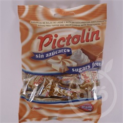 Pictolin cukorka toffee karamell ízű cukor hozzáadása nélkül tejszínes 65 g