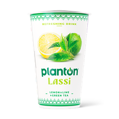 Planton lassi kókuszos vegangurt ital citrom-lime-zöld tea 200 g